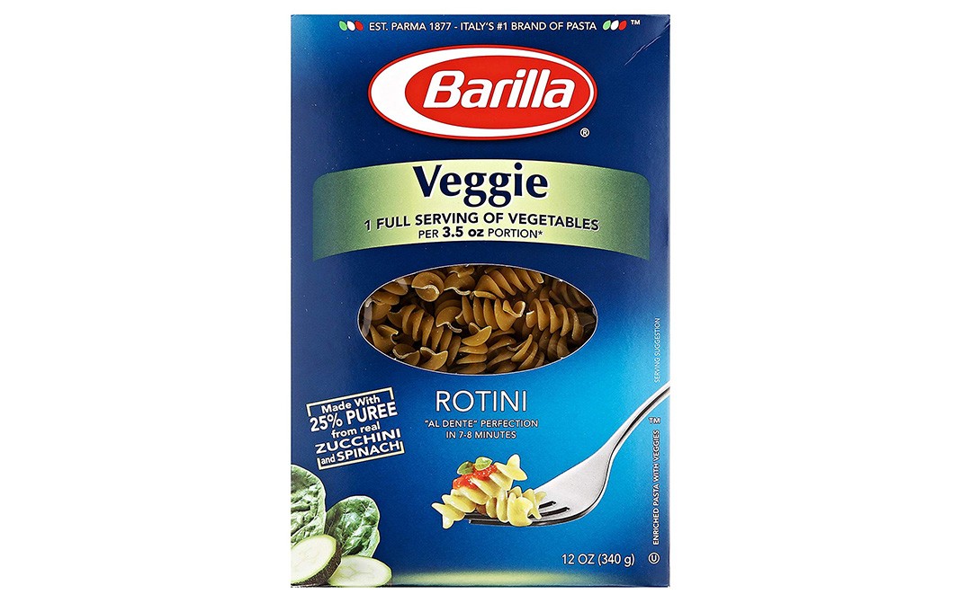 Barilla Veggie Rotini Box 340 grams Reviews Nutrition Ingredients